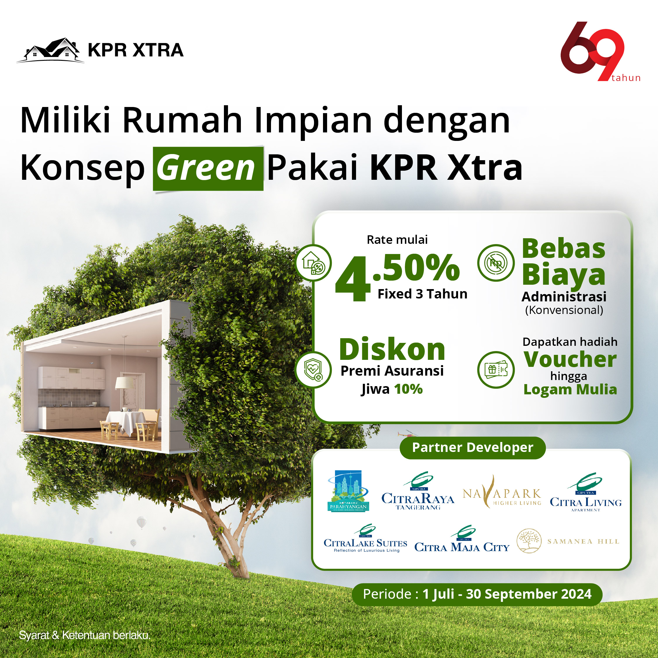 Miliki Rumah Impian dengan Konsep Green Pakai KPR Xtra