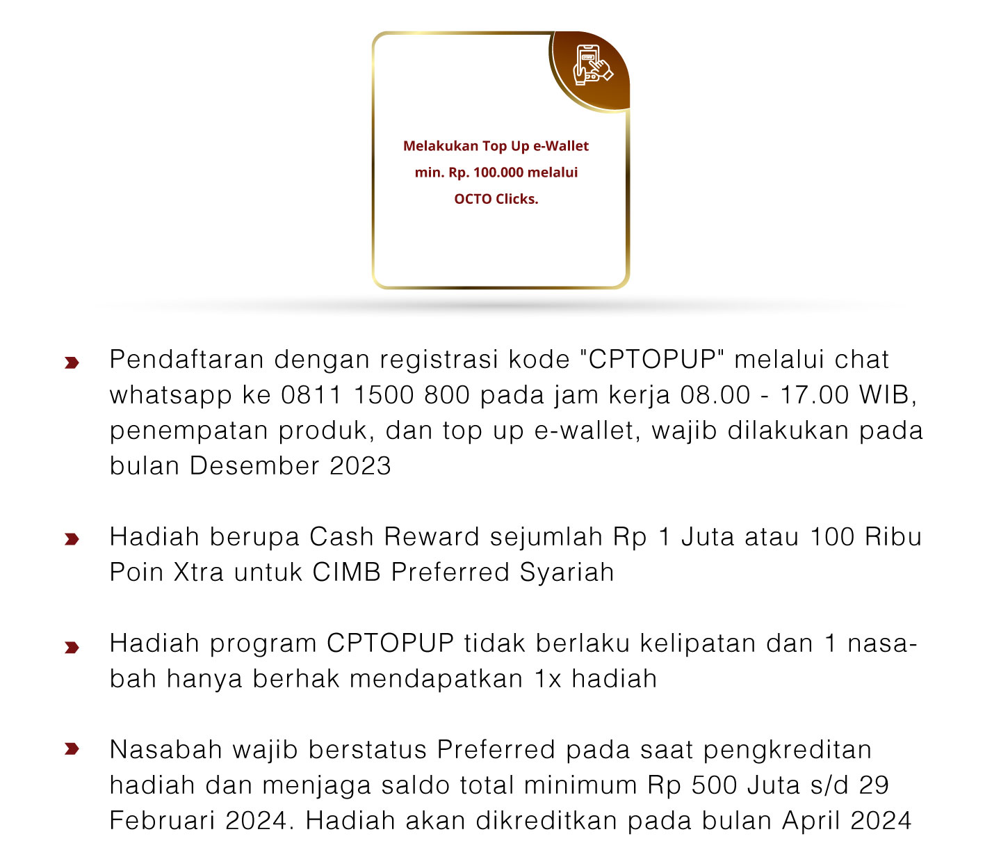 Top Up E-Wallet Rp 100 Ribu, Reward Rp 1 Juta